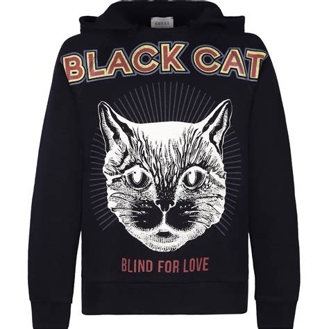 black kat hoodie gucci|designer gucci sweatshirt.